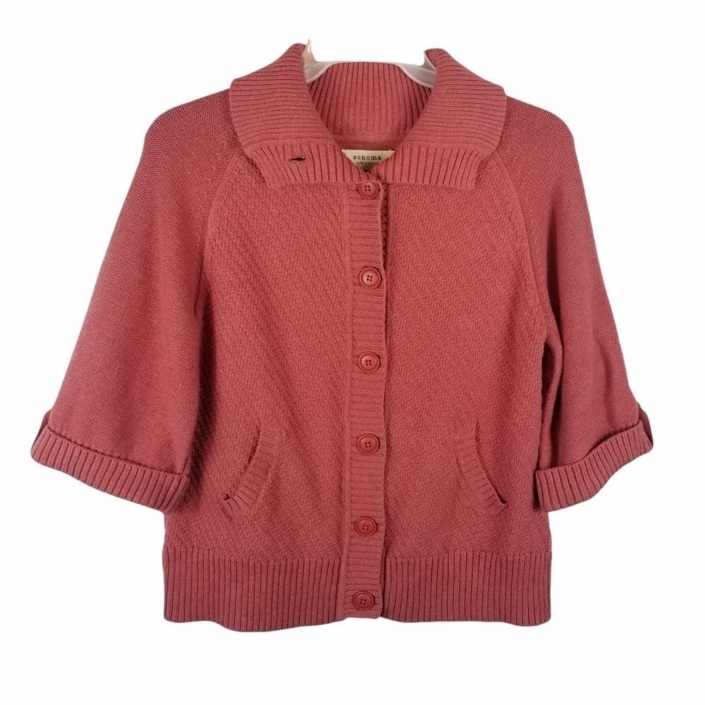 SONOMA 100% Cotton Mauve Sweater. Size L